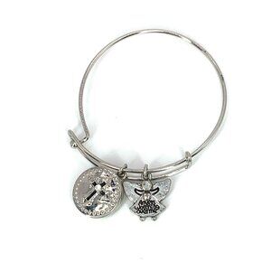 Angels Working Overtime Charm Bracelet Silver Finish - Expands 2"- 3.5"